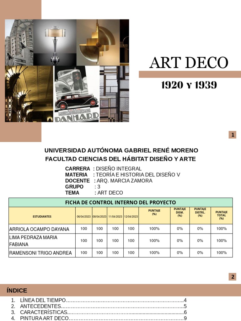 Art Deco Grupo 3 Oficial | PDF | Arte deco | Mueble