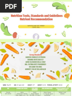 LAB 2 - NADT - Nutrition Tools, Standards and Guidelines Nutrient Recommendation