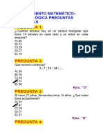 Pregunta 1:: Razonamiento Matemático - Aptitud Lógica Preguntas Resueltas