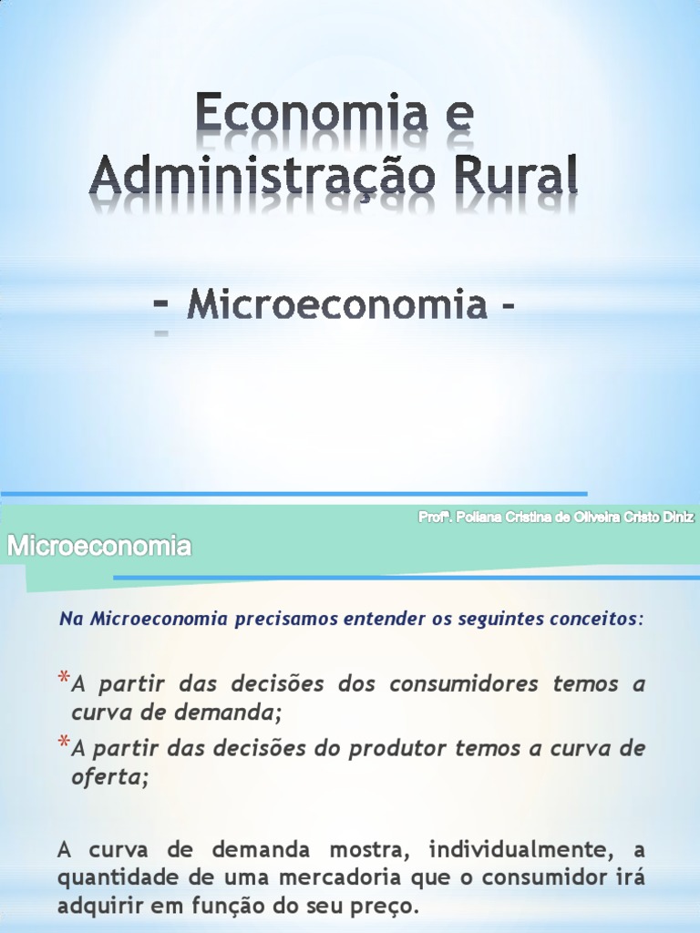 Conceitos Fundamentais de Microeconomia | PDF | Demanda | Microeconomia