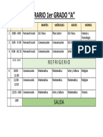 Horario 1er Grado