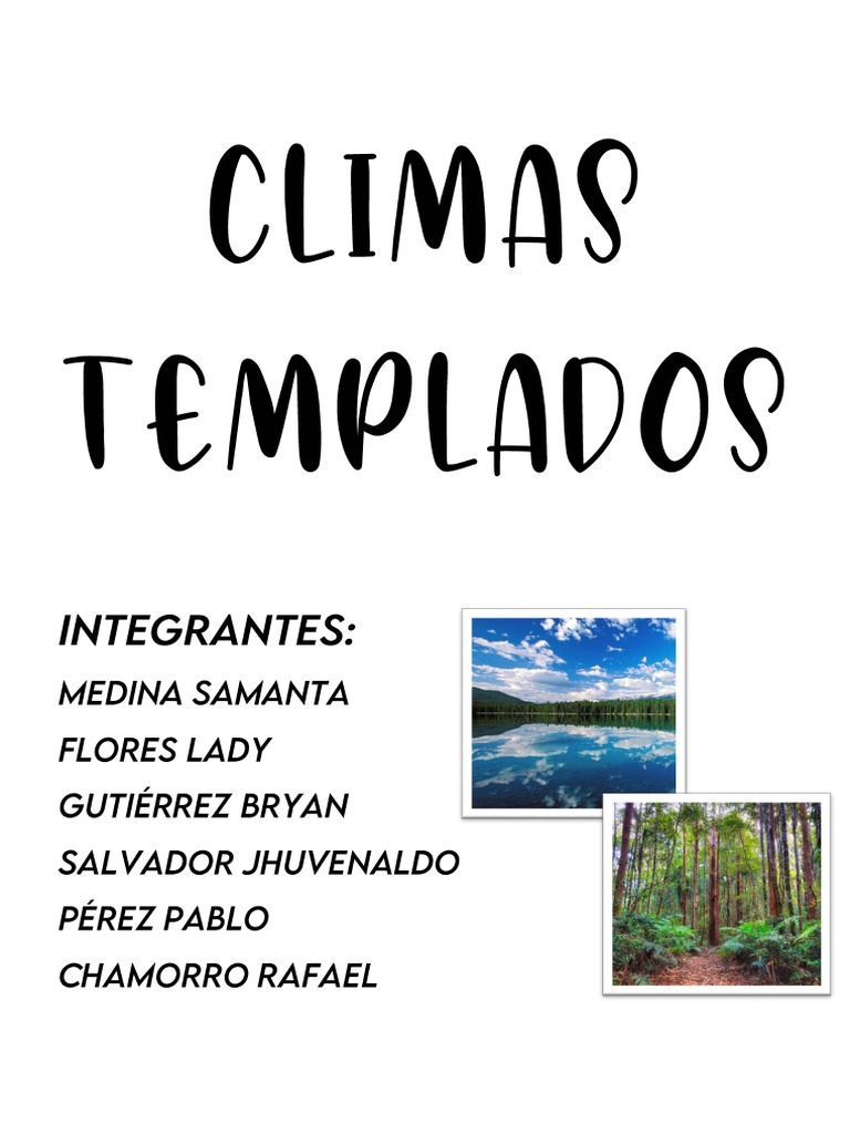 Características del Clima Templado | PDF | Hogar, jardinería y bricolaje