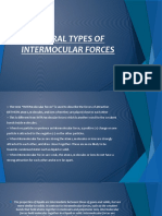 General Types of Intermocular Forces