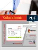 COURSE OUTLINE Cert Economics