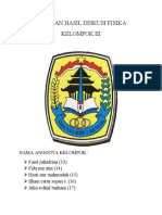 Laporan Hasil Diskusi Fisika K. 4 Semester 2