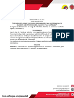 RESOLUCION 020 DE CONVOCATORIA DE SELECCION SUB 20 Femenina 2022