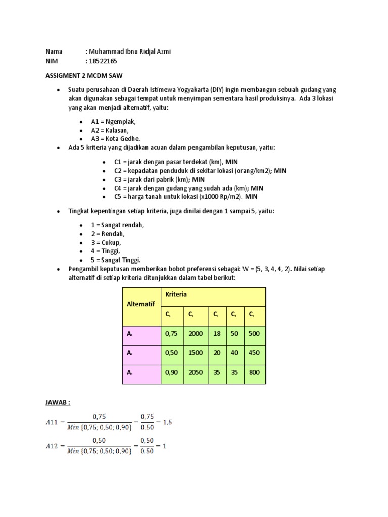assigment-2-mcdm-saw-pdf
