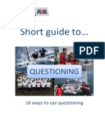Short Guide To Questioning - Instructor Training