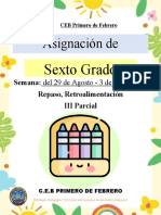 Asignaciones Semana Del 29 de Agosto Al 3 de Septiembre