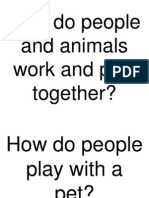 How Do People and Animals Work and Play Together?