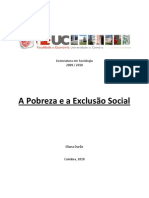 A Pobreza e A Exclusão Social: Licenciatura em Sociologia 2009 / 2010