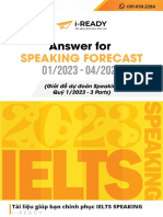 Key B Speaking Forecast Quý12023