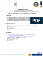 GUÍA DE LABORATORIO No 13. MEDIDA DE CAMPO MAGNETICO EN UN SOLENOIDE