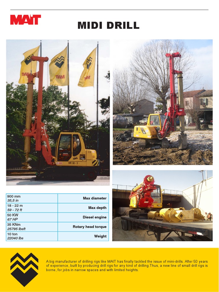 Mait MIDI Drill Rig PDF Manufactured Goods Vehicles
