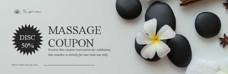 Massage Coupon Template PDF