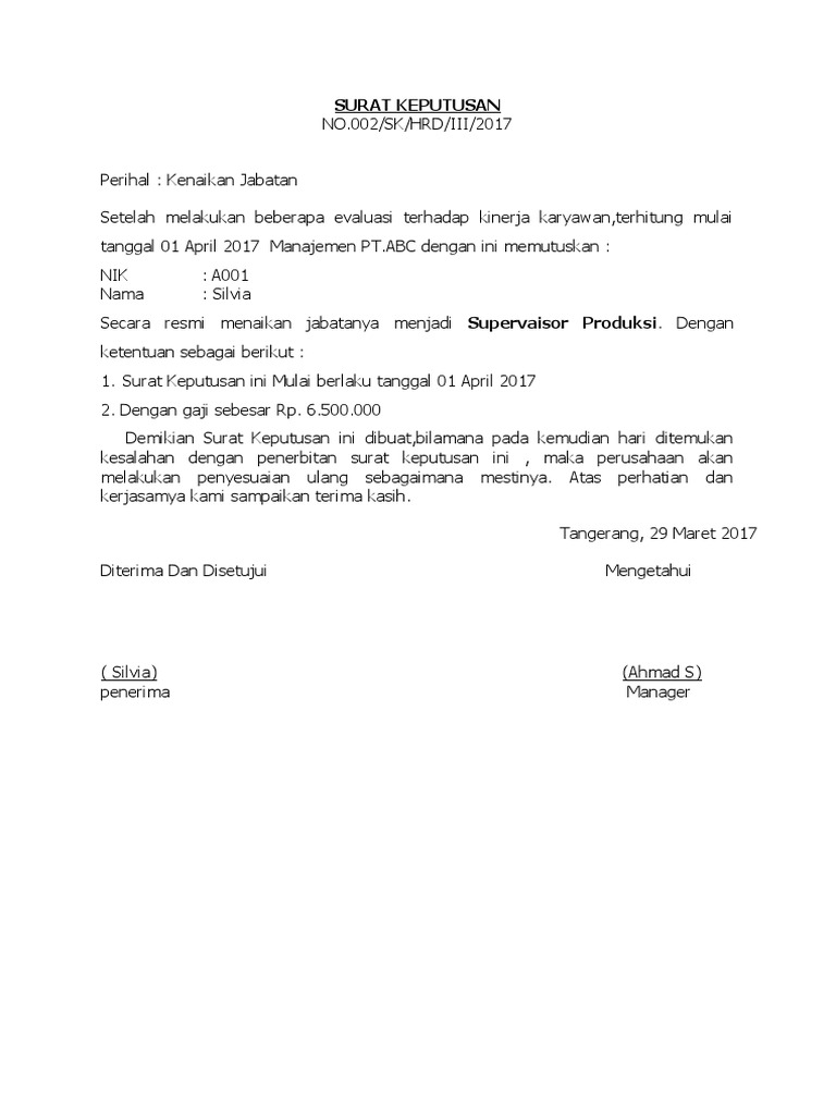 Manfaat mutasi jabatan untuk karyawan