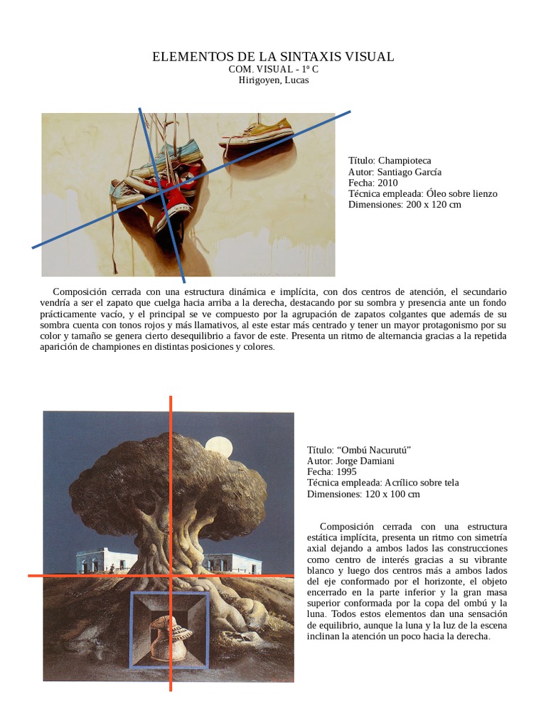 Elementos de La Sintáxis Visual (Actividad) PDF Color Ritmo