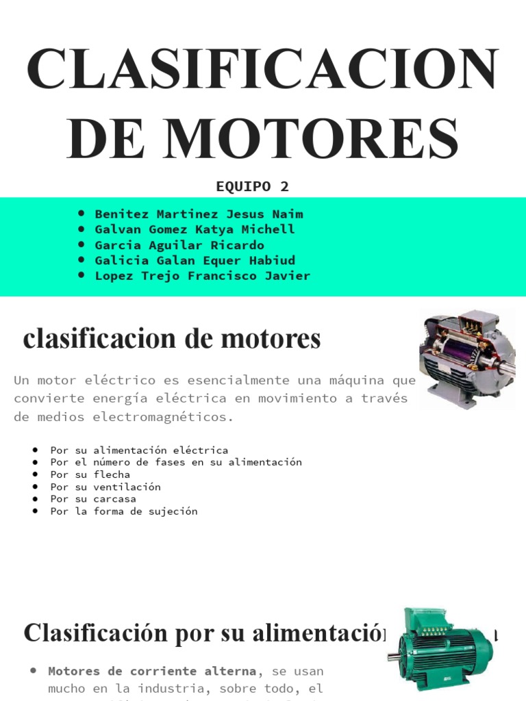 Clasisficacion de Motores | PDF