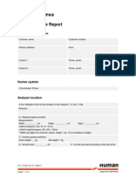 PreInstallation Report Humaluzer Primus