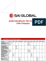 04 Audit Schedule For The Crummy Cake Company B