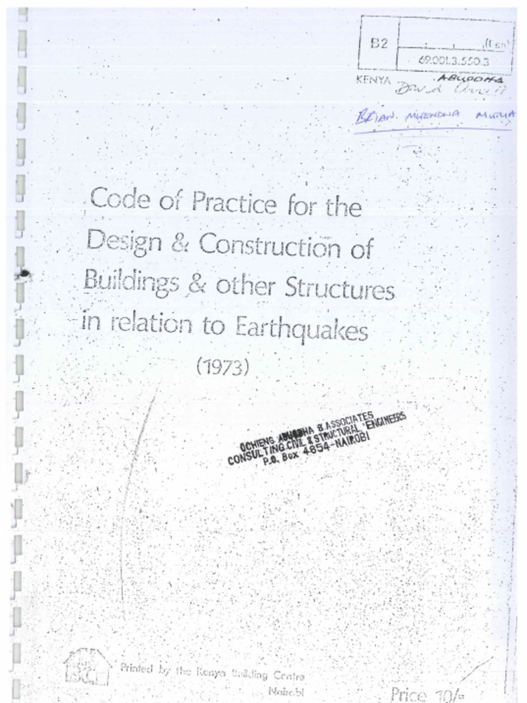 Code of Practice For Eathquake Design | PDF
