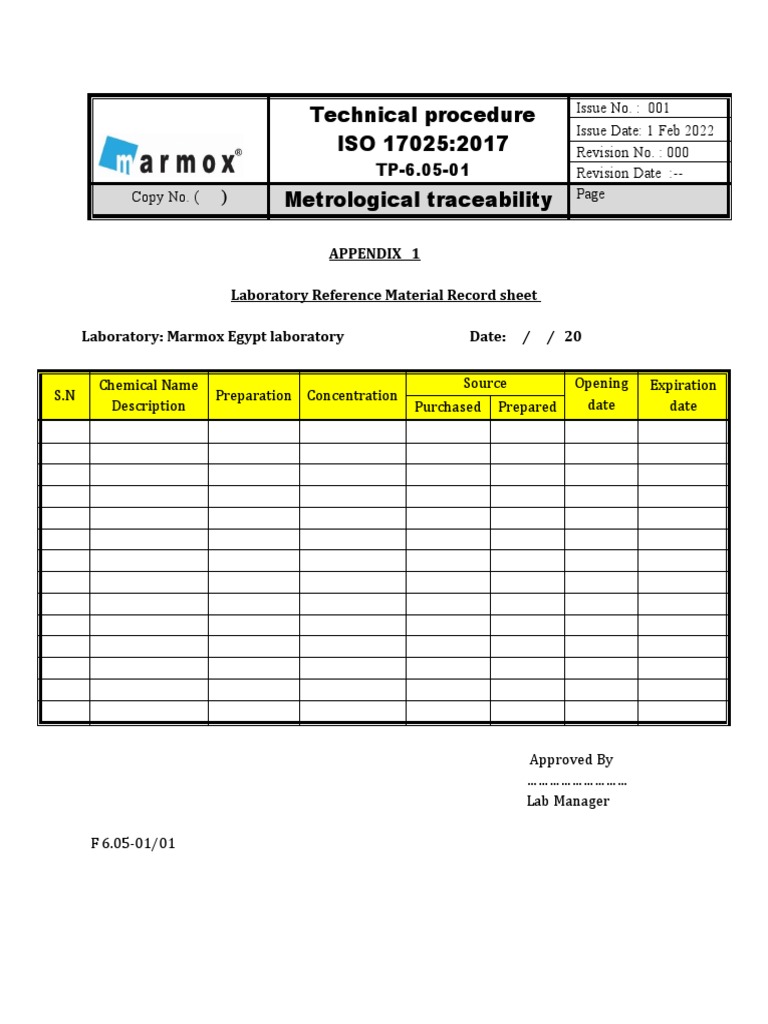 Metrological Traceability | PDF