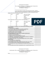 Questionnaire For Dr. Manaloto 1 1