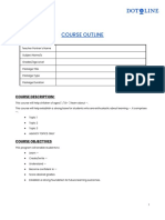 Standardised Course Outline Template