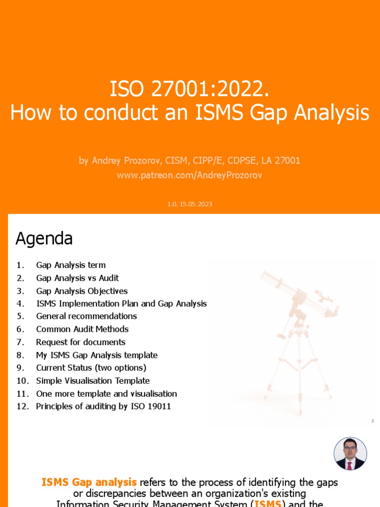 ISO 27001:2022 ISMS Gap Analysis Guide | PDF | Audit | Information Security