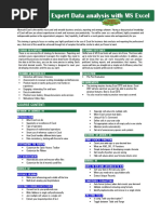 Expert Data Analysis With MS Excel