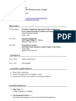 CV - Based On Forman Christian Uni Template