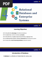 Chapter 4 Relational Databases and Enterprise Systems