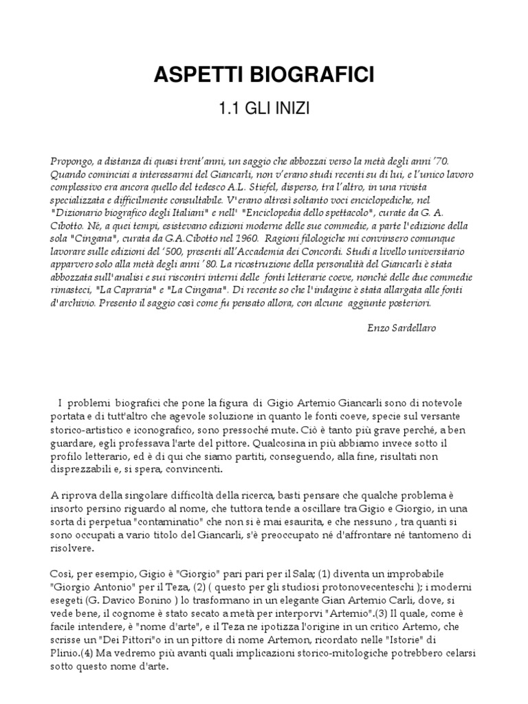 La Figura e L'opera Di Gigio