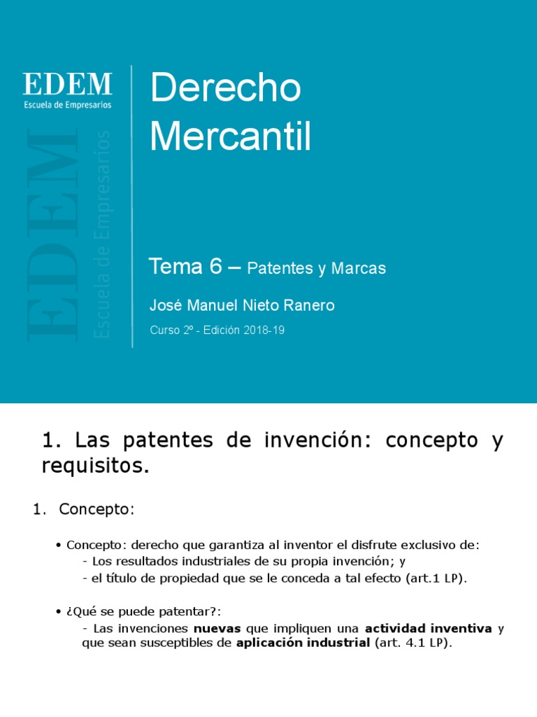 Propiedad Industrial | PDF | Patentar | Marca comercial