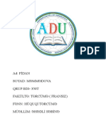 Ad: Fidan Soyad: Məmmədova QRUP:B20-350T Fakültə: Tərcümə (Fransiz) FƏNN: Hüquqi Tərcümə Müəllim: Əhədli Səbinə