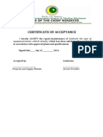 Appendix 20 - Certificate of Acceptance (Repair - Maintenance)