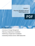 Planning Windows Server® 2008 Deployment
