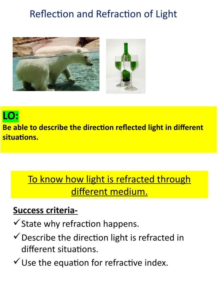 L5 Refraction of Light PDF