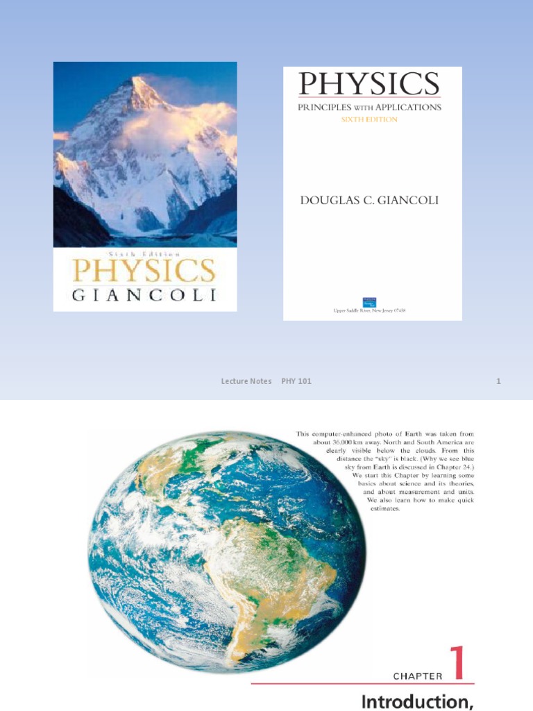 Physics 101 Lecture Notes Overview | PDF | Acceleration | Velocity