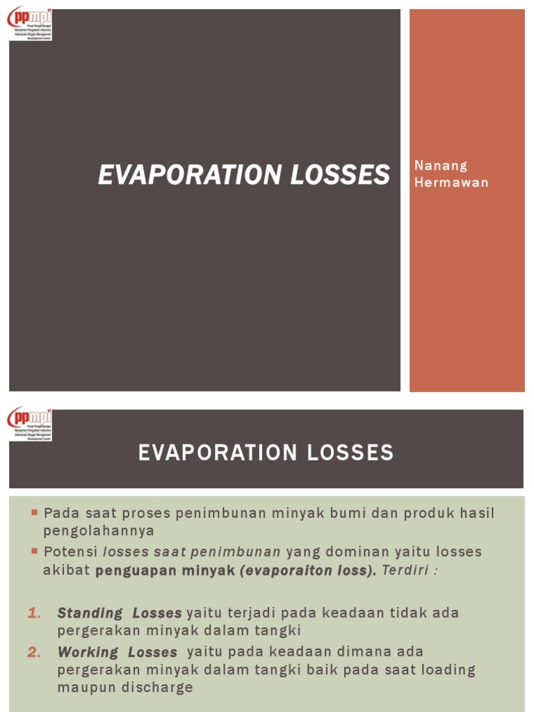 EVAPORATION LOSSES Rev1 PDF