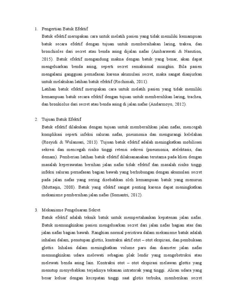 Materi Batuk Efektif Pdf