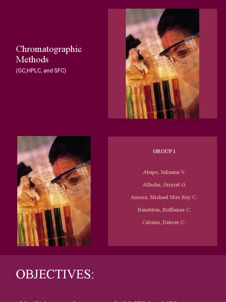 Chromatography Techniques: GC, HPLC, SFC | PDF