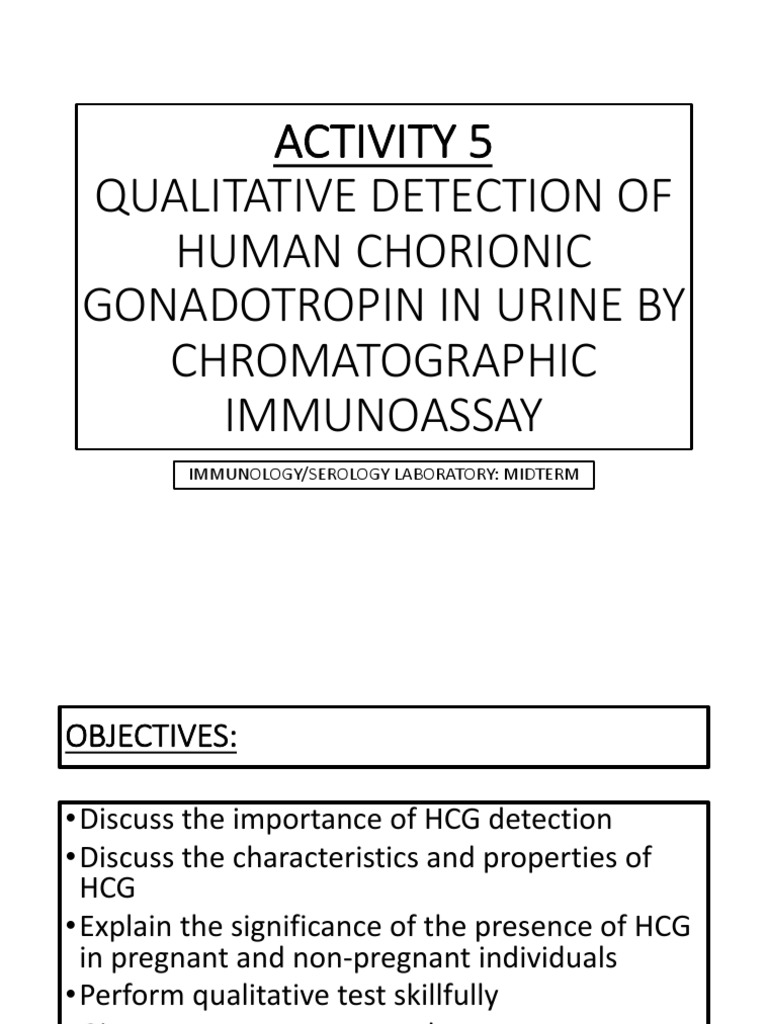 5. Qualitative Hcg in Urine Students Copy PDF