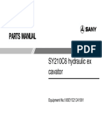 Sany Excavator Sy210c6 18sey021241991 Part Manual