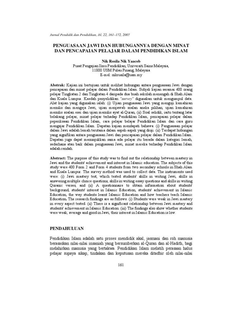 Kajian Tindakan Jawi Pdf