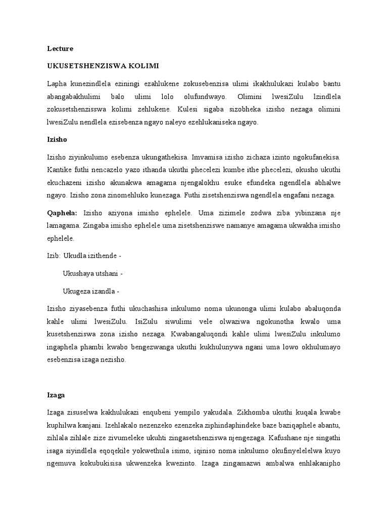 Umehluko Phakathi Kwezaga Nezisho Pdf