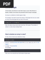 Java Arrays Lesson