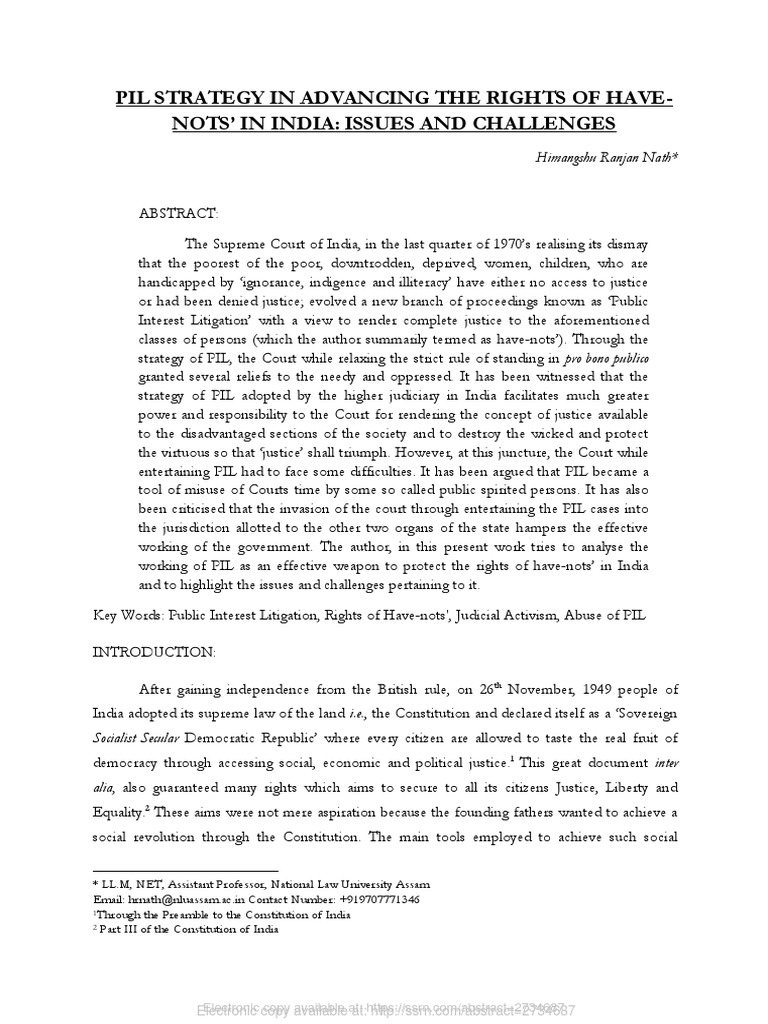 Pil Have and Have Nots PDF