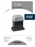 FAAC 746 Chain and Rack and Pinion Gate Operators