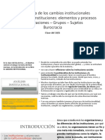 Sintesis Clase Del 10 de Junio La Dialectica de Los Cambios Institucionales